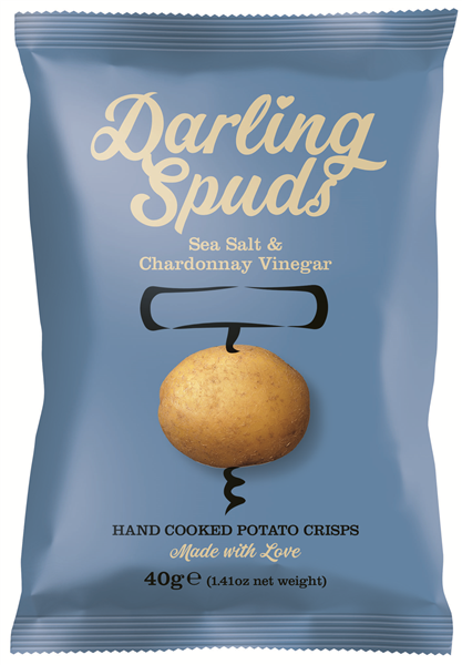 Darling Spuds 30x40g Sea Salt & Chardonnay Vinegar