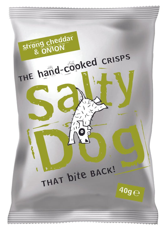 Salty Dog - Strong Cheddar & Onion 24x40g