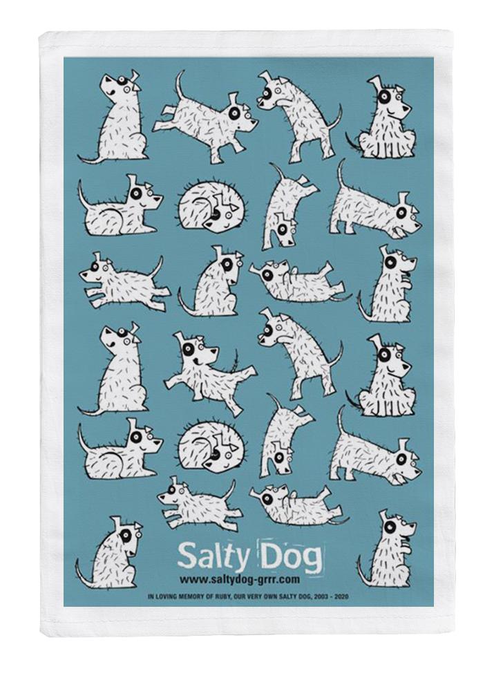 Salty Dog Tea Towel