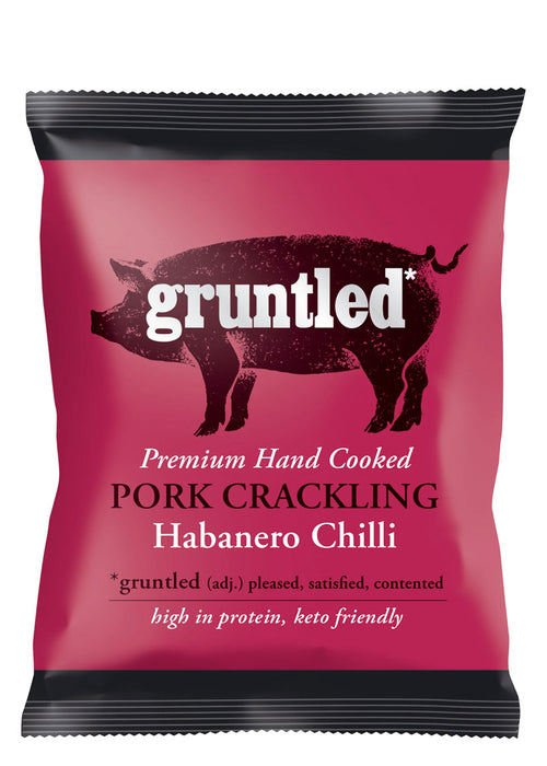 Gruntled Pork Crackling Habanero Chilli 20x35g
