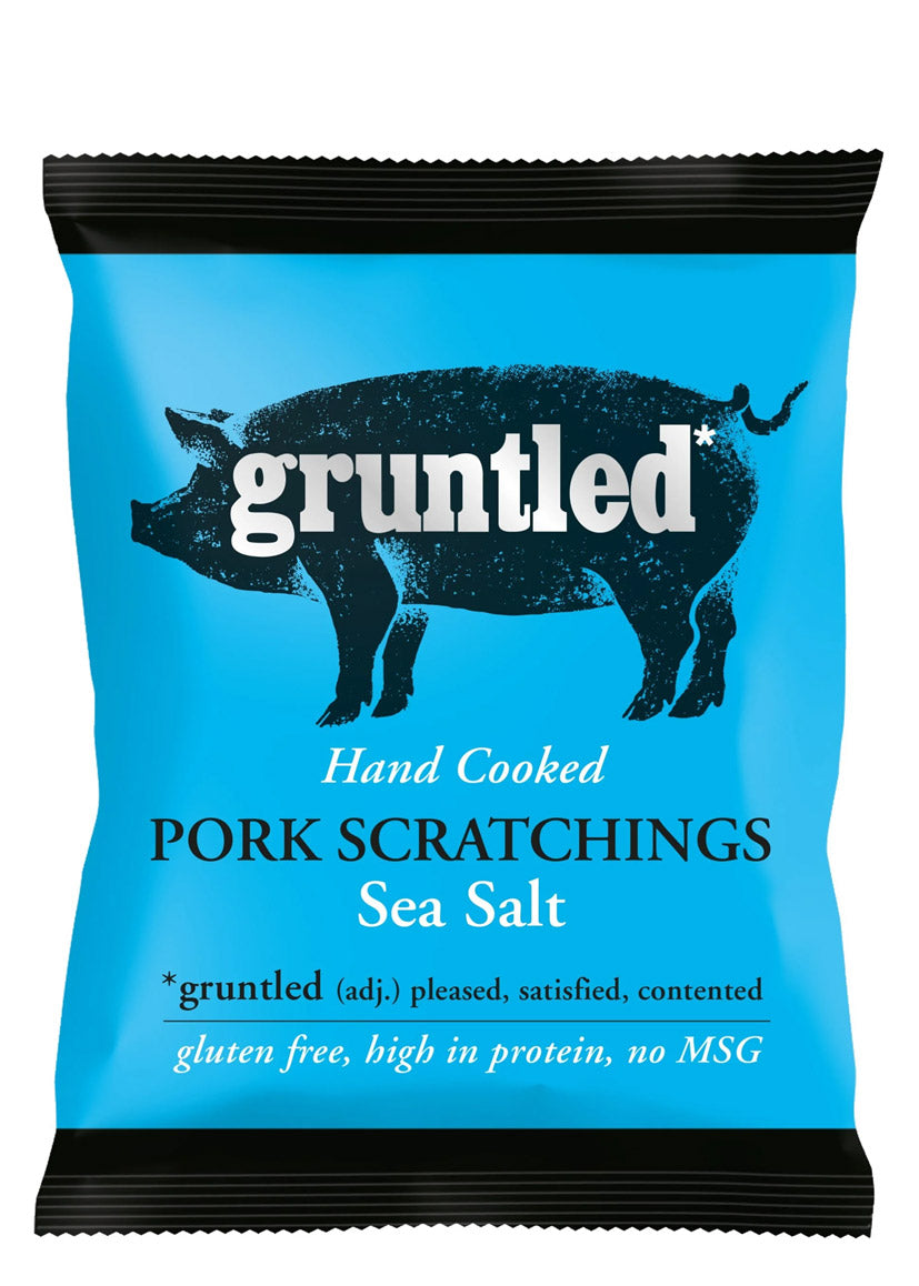 Gruntled Sea Salt Pork Scratchings 20x35g