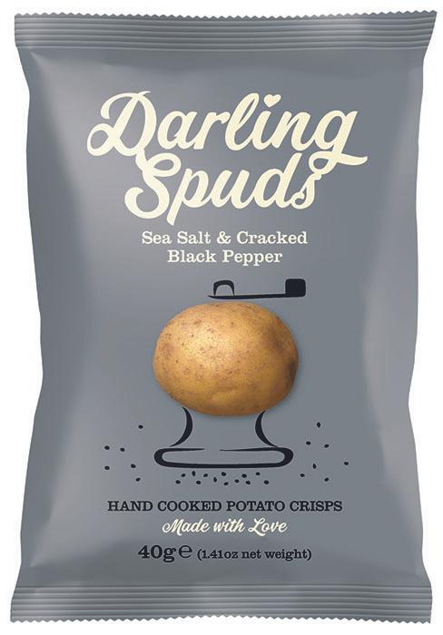 Darling Spuds 30x40g Sea Salt & Cracked Black Pepper